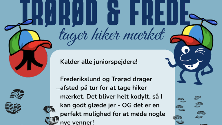Frede og Trørød tager hiker-mærket!